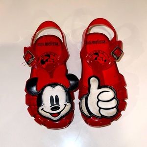 Mini Melissa Disney Minnie Mouse shoes size 9